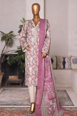 Bin Saeed Stitched 3 Piece Printed Cotton Vol-03 Collection'2025-WC-2417-Skin