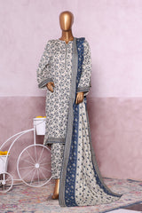 Bin Saeed Stitched 3 Piece Exclusive Printed Khaddar Vol-06 Collection'2025-WK-2458-Skin