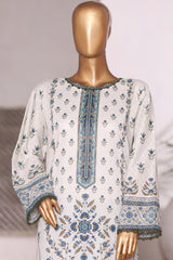 Bin Saeed Stitched 2 Piece Co Ords Cotton Vol-03 Suit-WC-2463-White