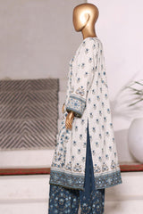 Bin Saeed Stitched 2 Piece Co Ords Cotton Vol-03 Suit-WC-2463-White