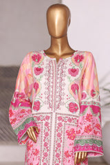 Bin Saeed Stitched 2 Piece Co Ords Cotton Vol-03 Suit-WC-2464-Pink