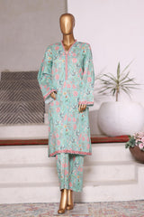 Bin Saeed Stitched 2 Piece Co Ords Cotton Vol-03 Suit-WC-2465-Green
