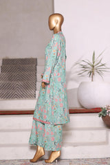Bin Saeed Stitched 2 Piece Co Ords Cotton Vol-03 Suit-WC-2465-Green