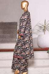 Bin Saeed Stitched 2 Piece Co Ords Cotton Vol-03 Suit-WC-2466-Black