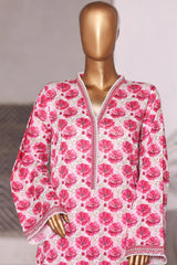 Bin Saeed Stitched 2 Piece Co Ords Cotton Vol-03 Suit-WC-2467-Pink