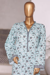 Bin Saeed Stitched 2 Piece Co Ords Cotton Vol-03 Suit-WC-2469-Ferozi