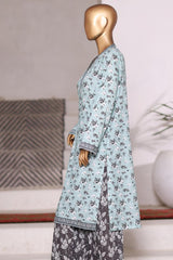 Bin Saeed Stitched 2 Piece Co Ords Cotton Vol-03 Suit-WC-2469-Ferozi