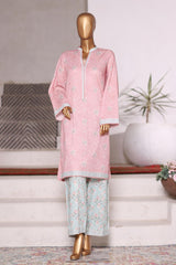 Bin Saeed Stitched 2 Piece Co Ords Cotton Vol-03 Suit-WC-2470-Pink