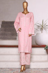 Bin Saeed Stitched 2 Piece Co Ords Cotton Vol-03 Suit-WC-2472-Pink