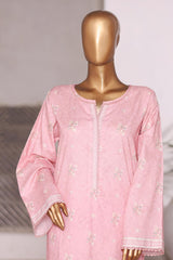 Bin Saeed Stitched 2 Piece Co Ords Cotton Vol-03 Suit-WC-2472-Pink