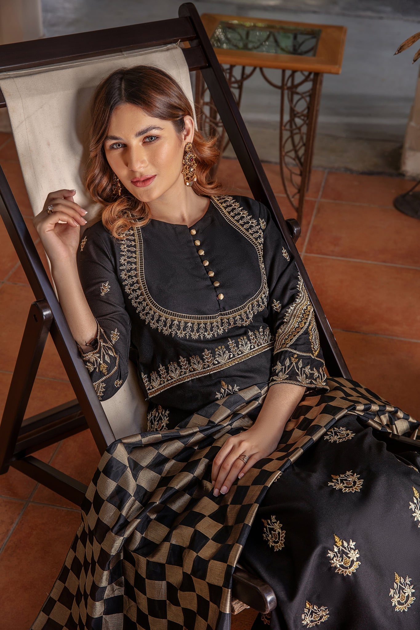 Panache Apparel Stitched Frock Collection-Dhanak