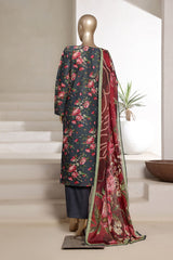 Sada Bahar Stitched 3 Piece Printed Cambric Vol-01 Suit-247-GREY
