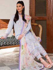 Wisteria by Roheenaz Unstitched 3 Piece Summer Lawn V-II Suit-24-B-Farah