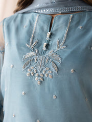 AURAPRET By Zebtan Stitched 3 Piece Luxury Formals Collection'2026-Aurapret-05 | 3 Piece Embroidered Organza Suit