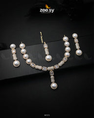 Eclips Necklace Set Golden - Zeesy Jewellery