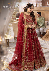 Asim Jofa Shehnai Festive Ajsh-06 Embroidered Net 3 Pcs