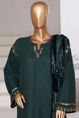 Sada Bahar Stitched 3 Piece Luxury Dhanak With Palachi Shawl Collection'2025-MEP-251-Green