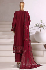 Sada Bahar Stitched 3 Piece Luxury Viscose Winter Vol-01 Collection'2025-LEV-251-Maroon