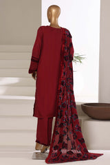 Sada Bahar Stitched 3 Piece Luxury Viscose With Palachi Shawl Collection'2025-MEV-252-Maroon