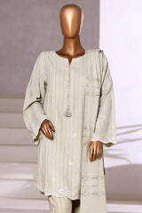 Vybe By Sada Bahar Sititched Co-Ords With Dhanak Shawl Suit-MED-253-Pista