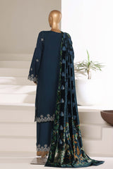 Sada Bahar Stitched 3 Piece Luxury Viscose With Palachi Shawl Collection'2025-MEV-253-Teal Blue