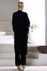 Vybe By Sada Bahar Stitched Co Ords Premium Winter Fabric Suit-MEK-254-Black