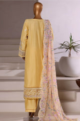 Sada Bahar Stitched 3 Piece Luxury Viscose Winter Vol-01 Collection'2025-LEV-254-Yellow