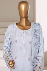 Sada Bahar Stitched 3 Piece Luxury Emb Festive Vol-01 Suit-LEL2-255-SKY