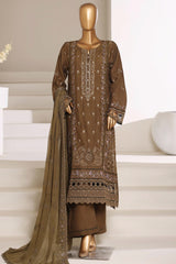 Sada Bahar Stitched 3 Piece Luxury Emb Festive Vol-01 Suit-LEL2-256-MEHANDI