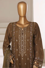 Sada Bahar Stitched 3 Piece Luxury Emb Festive Vol-01 Suit-LEL2-256-MEHANDI