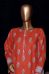 HZ Stitched Co Ords Digital Printed Khaddar Collection'2025-KPT-2585-Orange