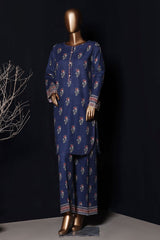 HZ Stitched Co Ords Digital Printed Khaddar Collection'2025-KPT-2586-Blue