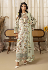 Senora By Humdum Unstitched  3 Piece Emb Printed Lawn Collection'2025-D-09
