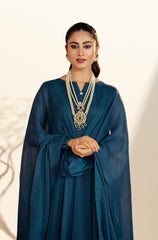 Kalidaar Frocks By Asma & Sidra Stitched Formals Suit-MONA (Plain Chiffon Frock)
