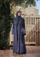 Abaya.Pk Grey Batek Abaya | Velora