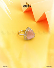 Kunzite Ring Mint pink - Zeesy Jewellery