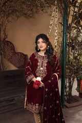 Panache Apparel Stitched Velvet Collection-Tabasum