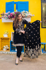 Panache Apparel Stitched Velvet Collection-Nureh
