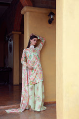 Feathers Unstitched 3 Piece Digital Printed Lawn Summer Suit-RAYLINN-FT542