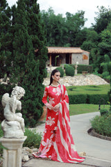 Feathers Unstitched 3 Piece Digital Printed Lawn Summer Suit-VERMILIA-FT531