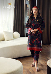 Asim Jofa Silk Symphony Ajss-09 Printed Raw Silk 2Pcs