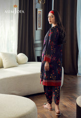 Asim Jofa Silk Symphony Ajss-09 Printed Raw Silk 2Pcs