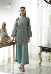 Asim Jofa Velvet Pret 24 Ajvg-07 Embroidered Velvet Stitched 2Pc