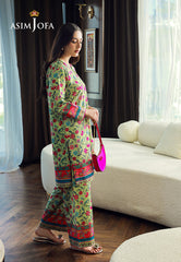 Asim Jofa Silk Symphony Ajss-16 Printed Raw Silk 2Pcs