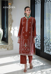 Asim Jofa Velvet Pret 24 Ajvg-04 Embroidered Velvet Stitched 2Pc