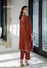 Asim Jofa Velvet Pret 24 Ajvg-04 Embroidered Velvet Stitched 2Pc