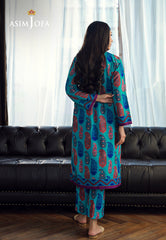 Asim Jofa Silk Symphony Ajss-10 Printed Raw Silk 2Pcs