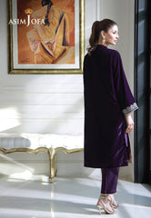 Asim Jofa Velvet Pret 24 Ajvg-10 Embroidered Velvet Stitched 2Pc