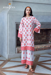 Asim Jofa Silk Symphony Ajss-15 Printed Raw Silk 2Pcs
