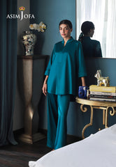 Asim Jofa Lounge Wear Ajlw-11 Satin Silk 2 Pcs